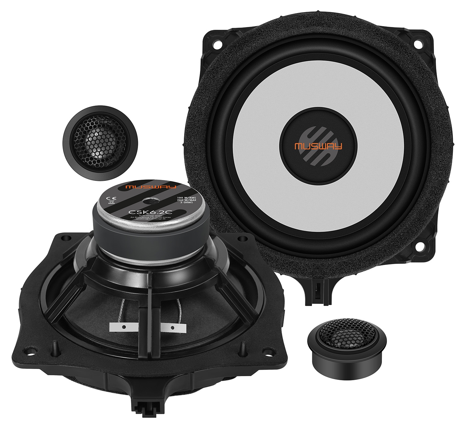MUSWAY Kia 2-Wege Kompo 16,5 cm CSK6.2C