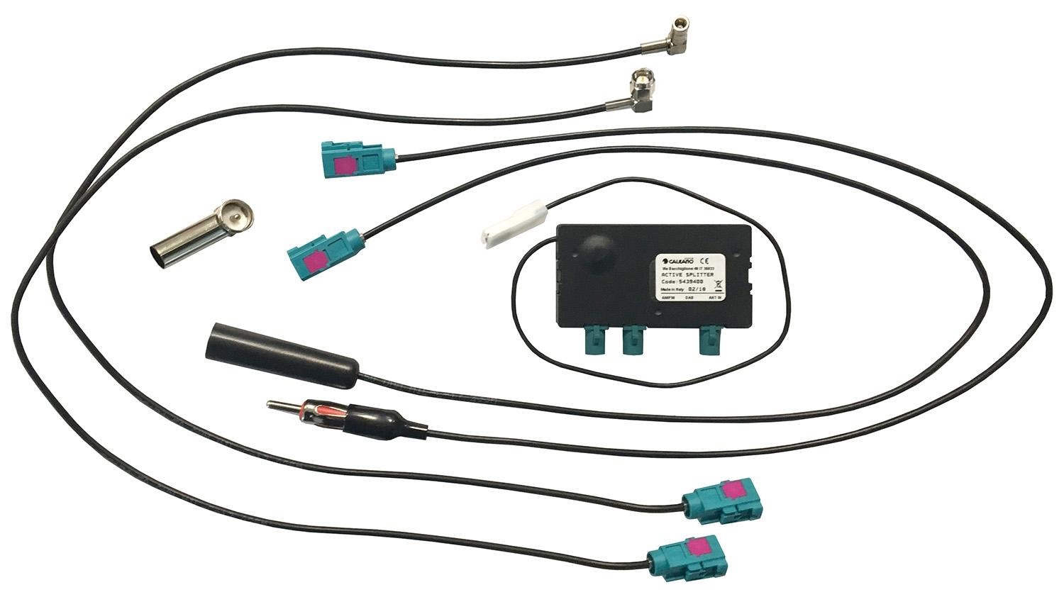 ESX DAB/FM Aktivsplitter inkl. Adapter (SMA & SMB) VNA-SPLITTER