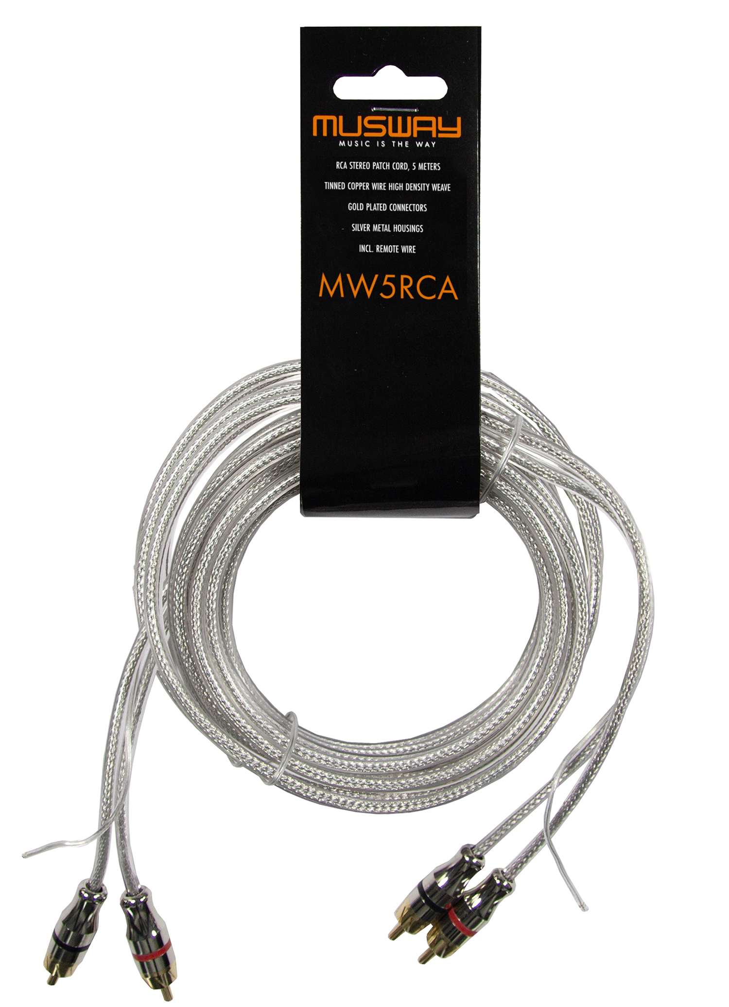 MUSWAY Cinchkabel 5 m MW5RCA