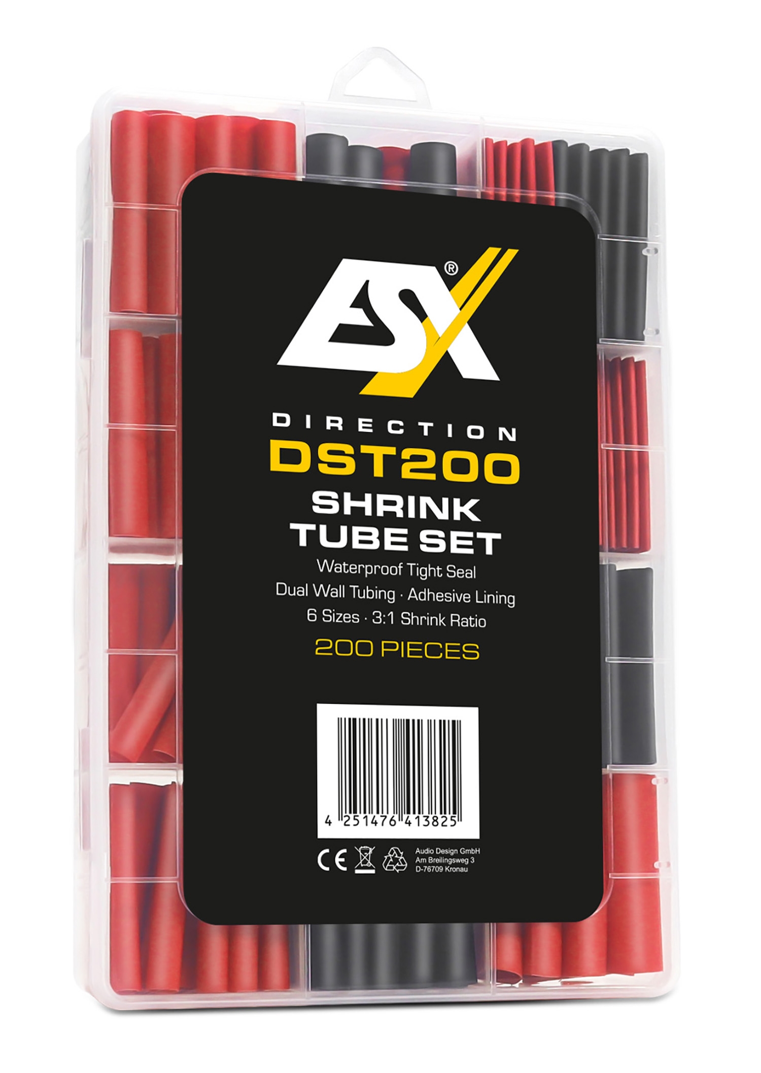ESX DIRECTION Schrumpfschlauch-Set 200 Stück DST200