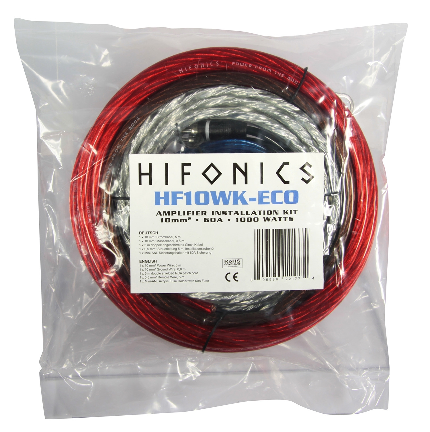 HIFONICS KABELKIT 10 mm² HF10WK-ECO