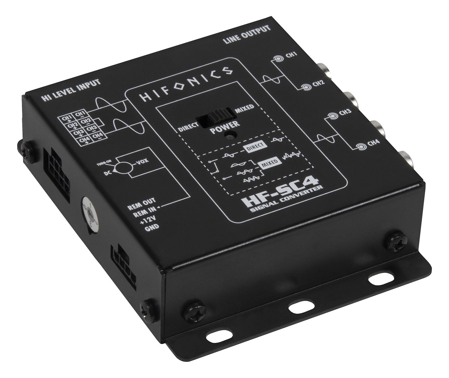 HIFONICS 4CH High to Low Level Converter HF-SC4 (mit EPS)