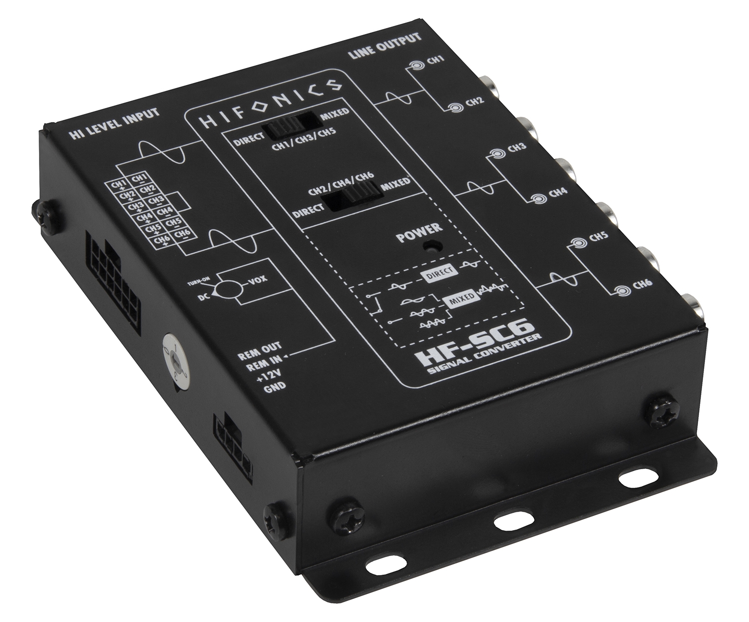 HIFONICS 6CH High to Low Level Converter HF-SC6 (mit EPS)