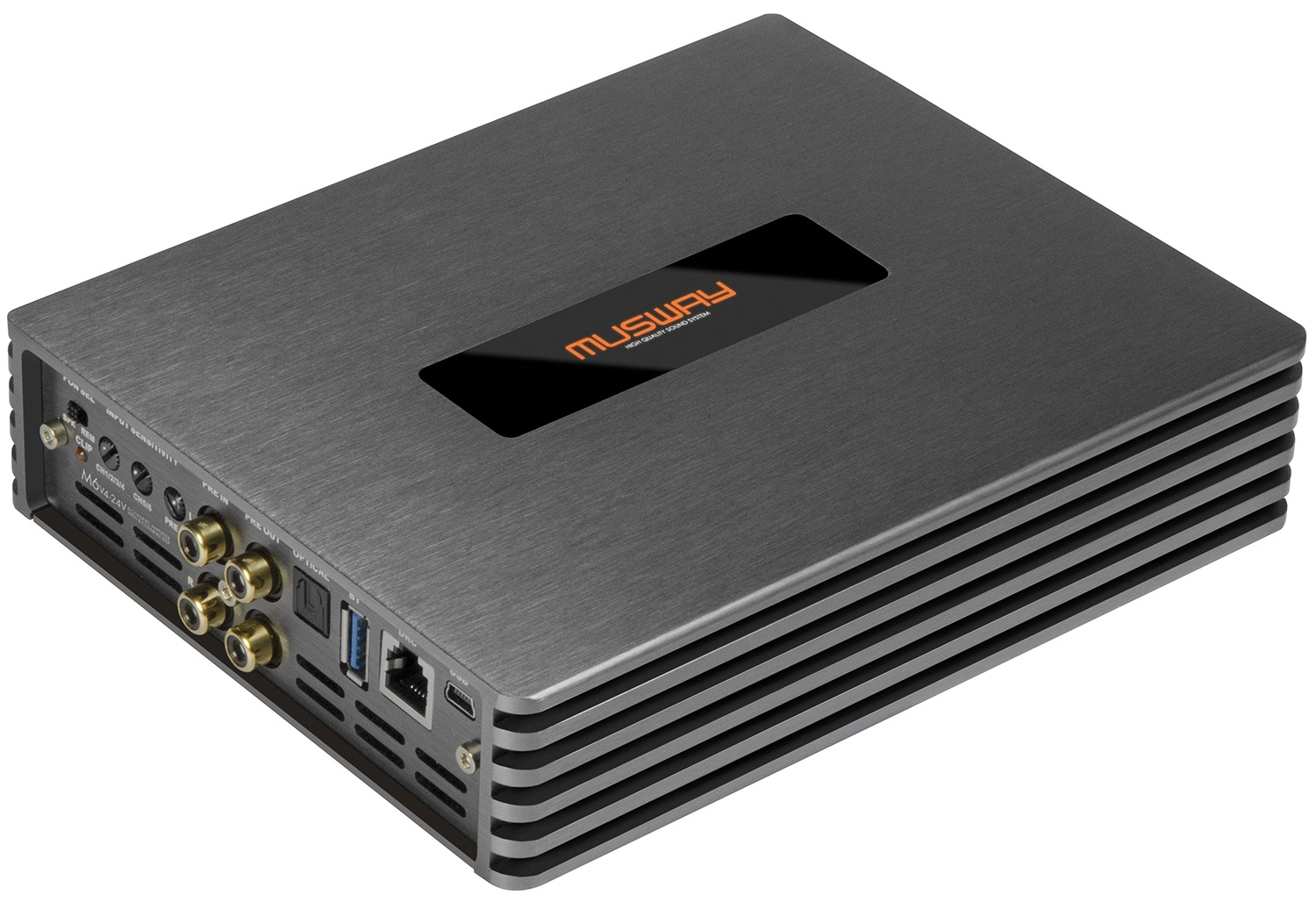 MUSWAY Digital 6-Kanal AMP mit 8-Kanal DSP M6v4-24V (512K Version)