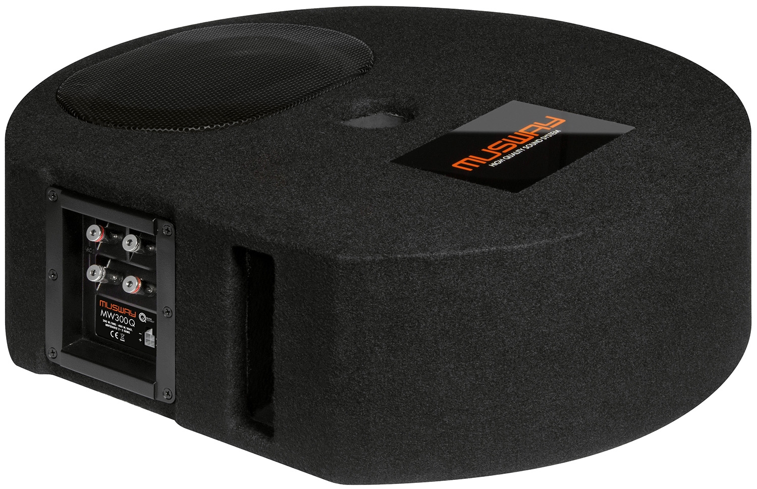 MUSWAY Reserverad Bassreflex-Gehäusesub MW-300Q