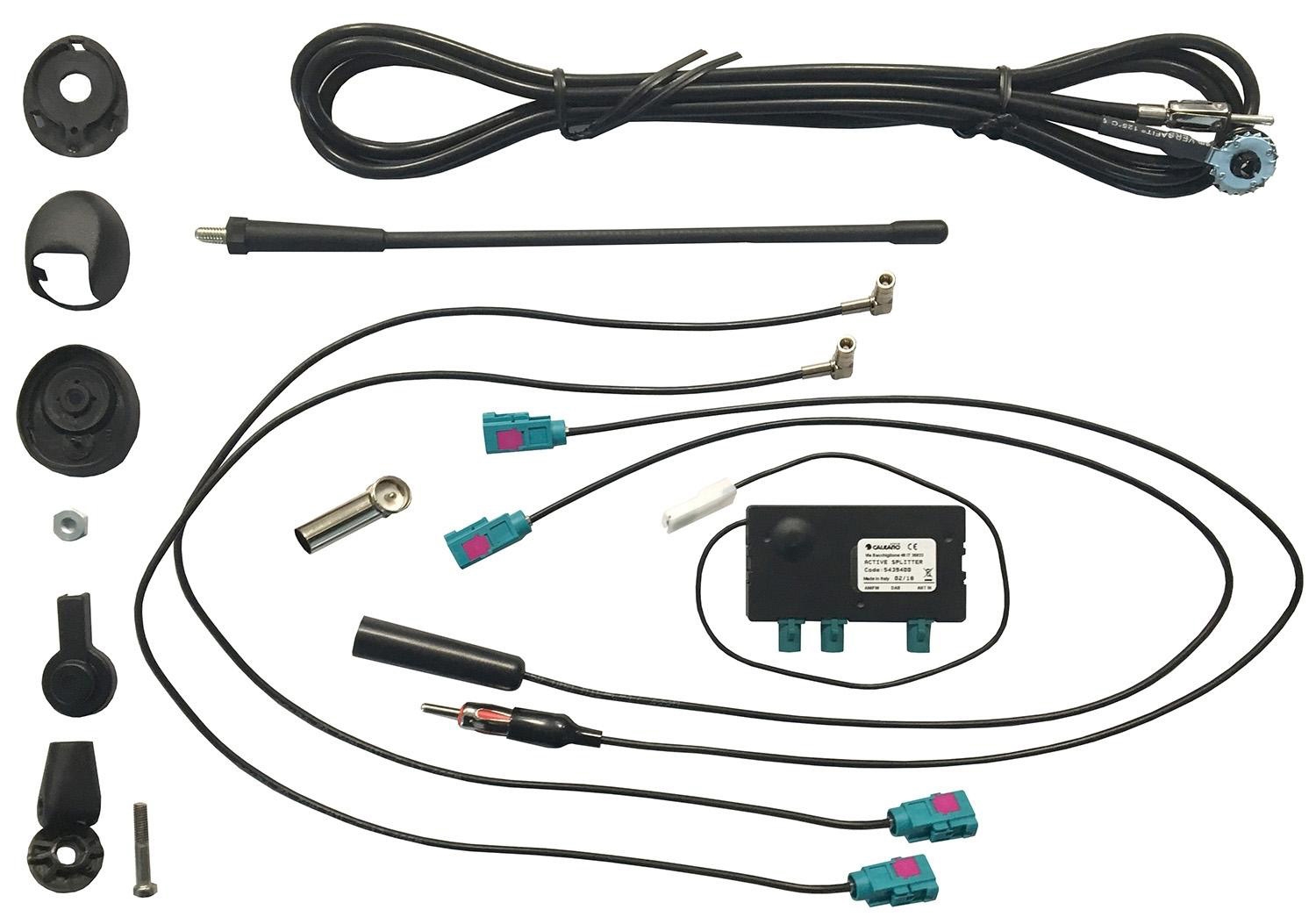ESX DAB/FM Aktiv-Antenne mit Splitter VNA-ANT3-SMA