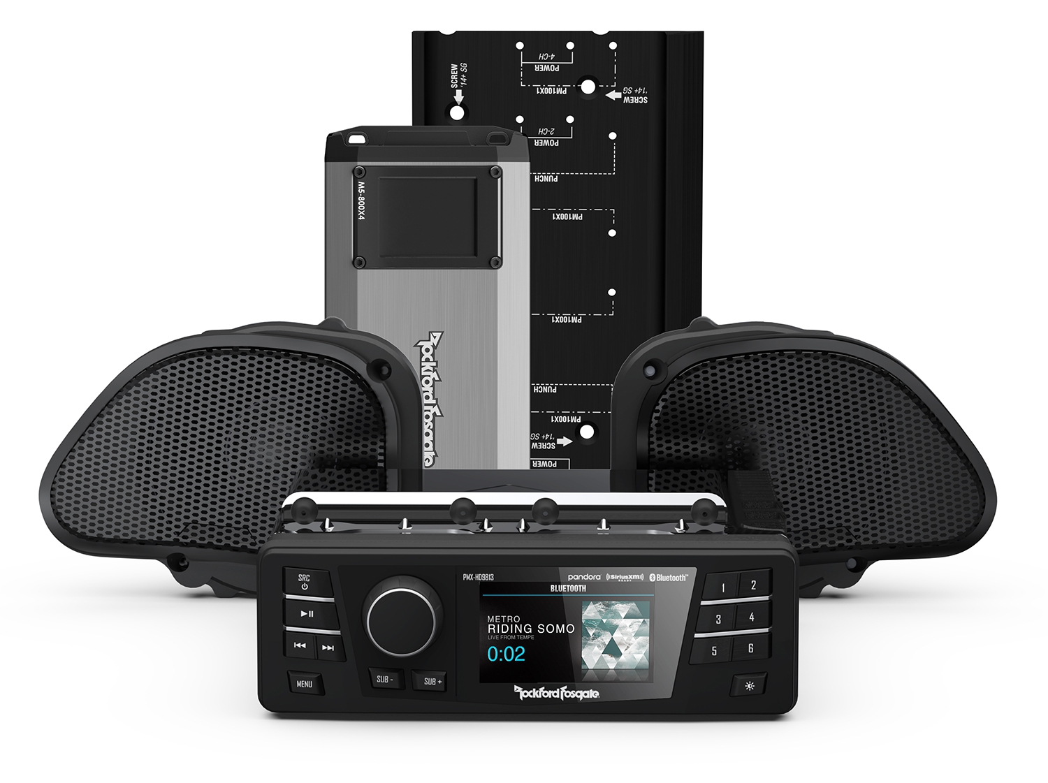 ROCKFORD FOSGATE Audio Kit HD9813RG-PMX-STG2