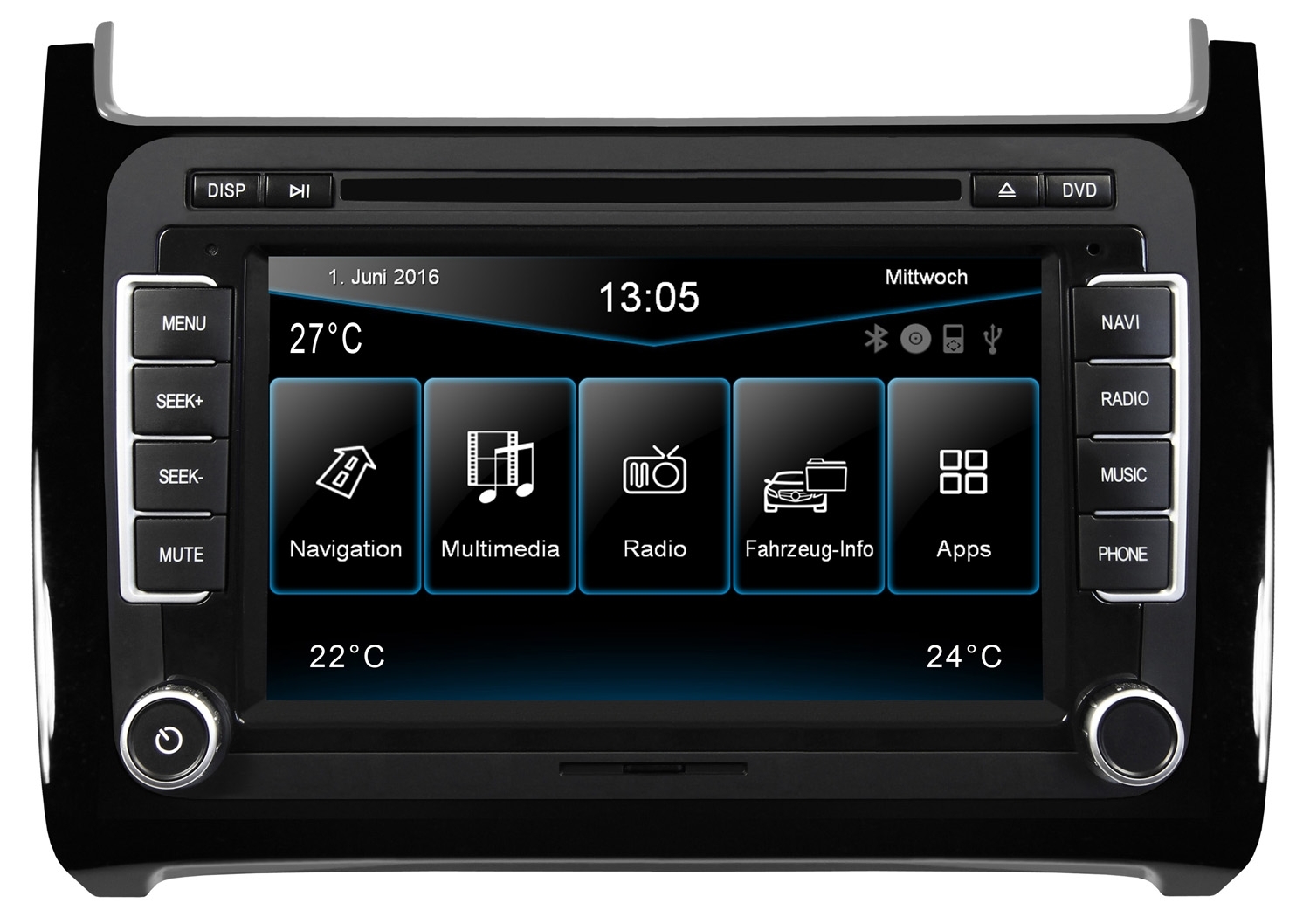 ESX Naviceiver VN720-VO-P6C-BLACK (hochglanz)