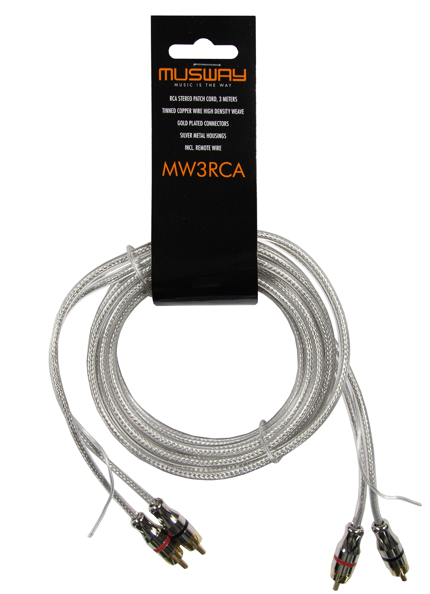 MUSWAY Cinchkabel 3 m MW3RCA