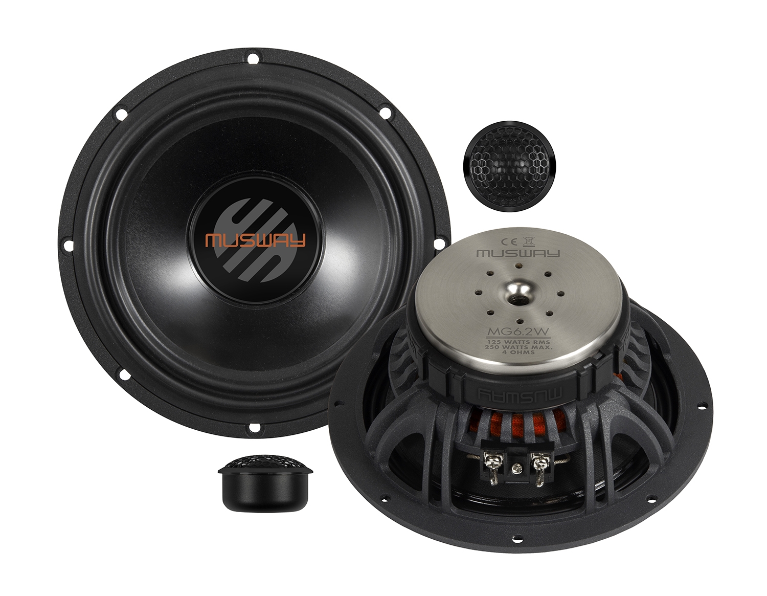 MUSWAY 2-Wege Aktiv Kompo 16,5 cm MG6.2A