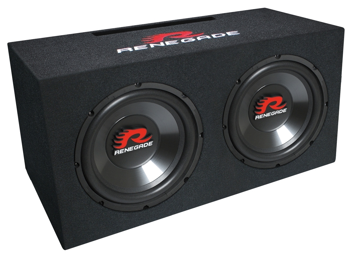 RENEGADE Dual Bassreflex-Gehäusesub RXV1002
