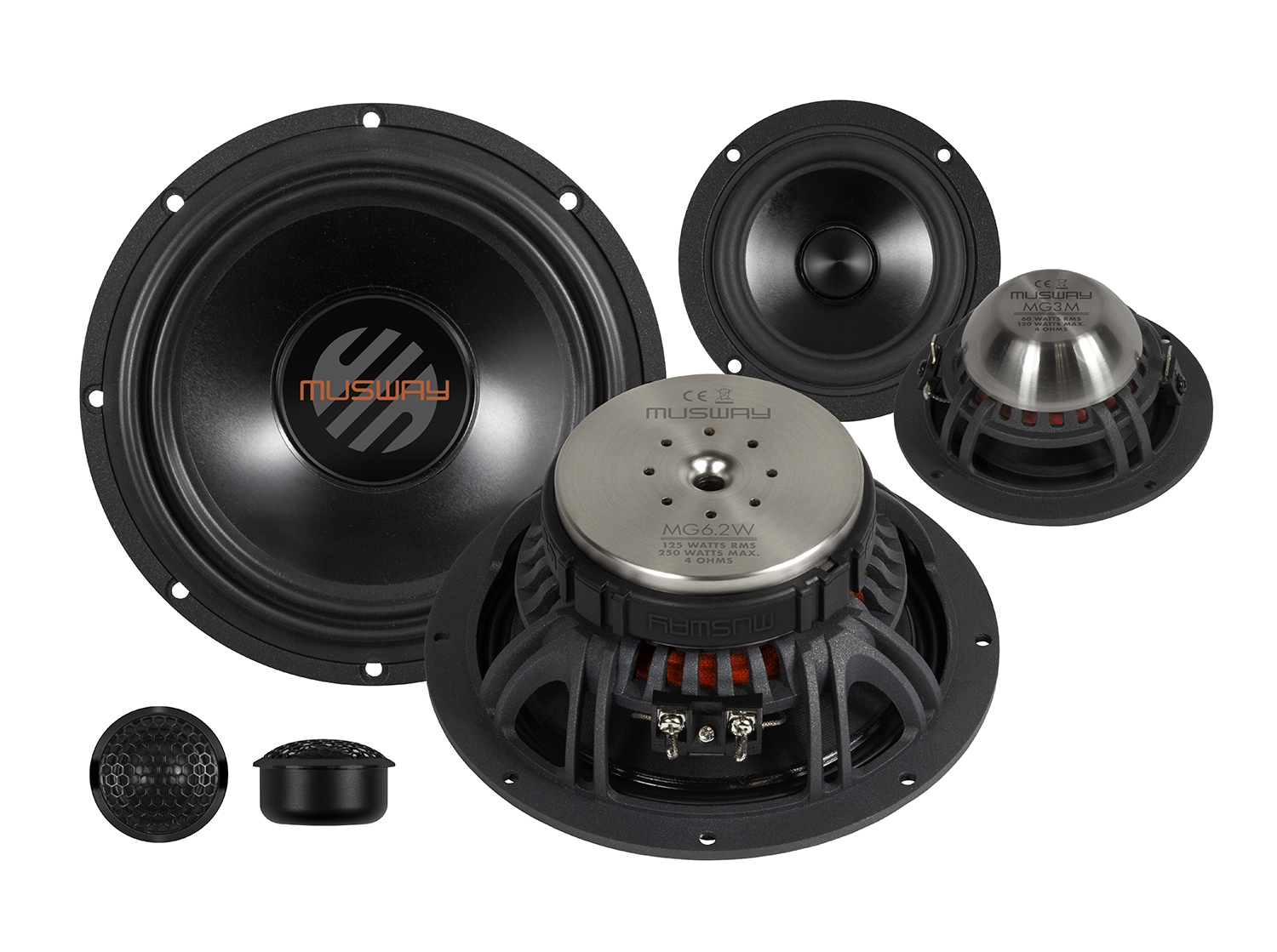 MUSWAY 3-Wege Aktiv Kompo 16,5 cm MG6.3A